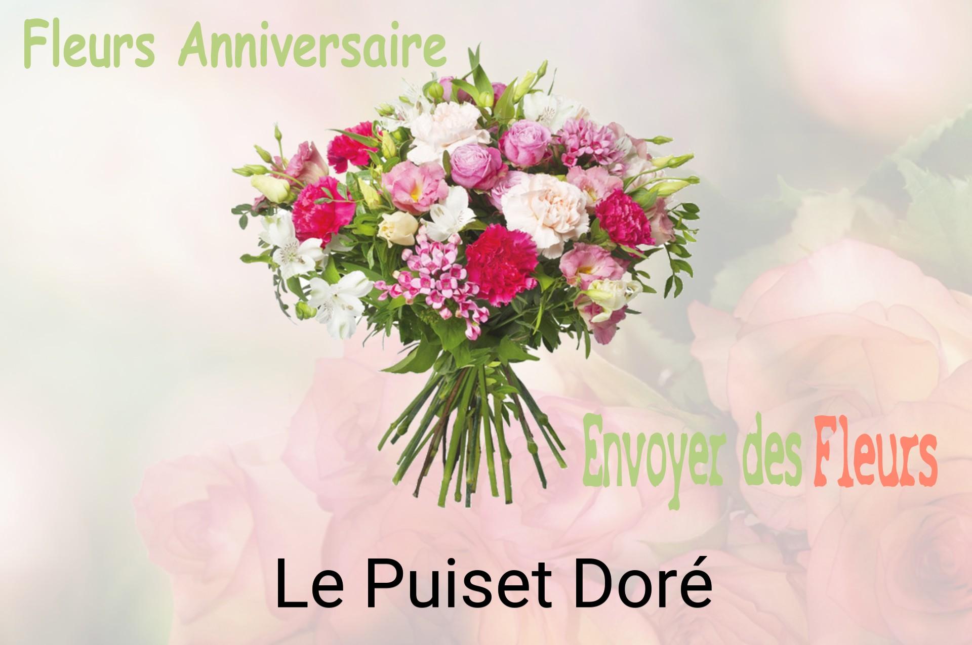 Bouquet de fleurs d’anniversaire livré à Le Puiset-Doré