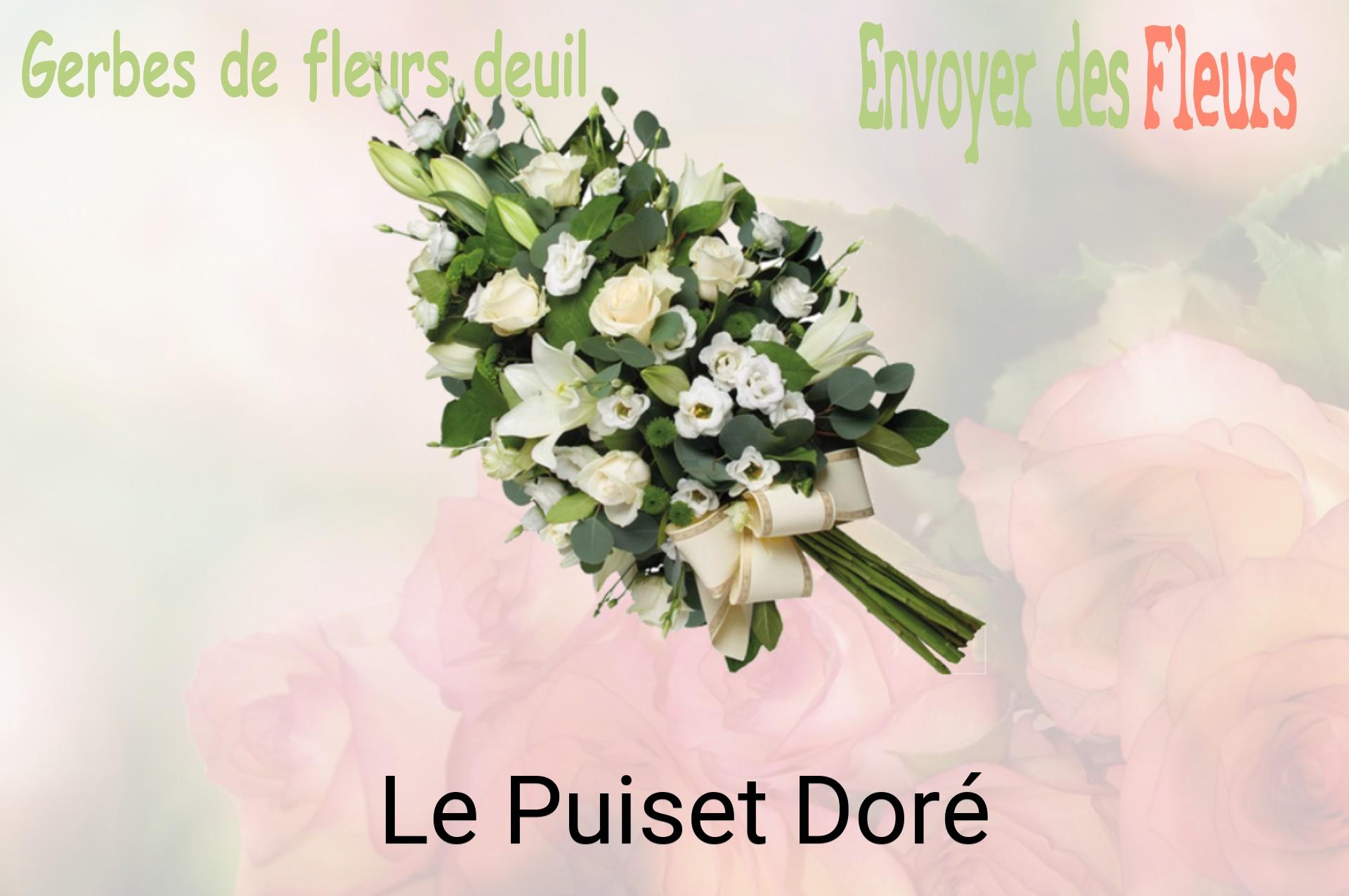 Gerbe de fleurs de deuil livrée à Le Puiset-Doré